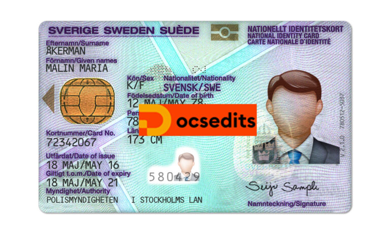 Sweden ID Card PSD Template - USA Valuable driving license ID card and ...