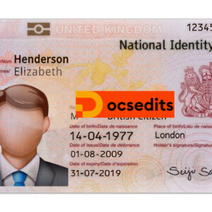 UK ID Card PSD Templates